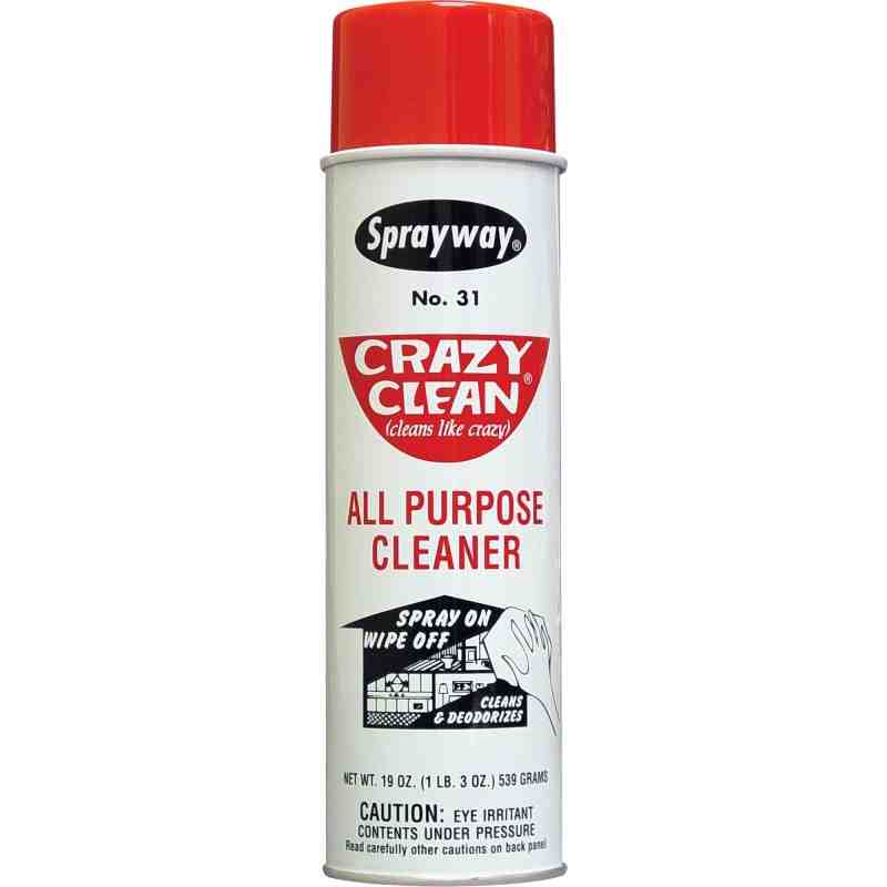 SPRAYWAY SW031 Crazy Clean® All Purpose Cleaner, Aerosol, 20 Oz, Floral Scent, Case of 12 - [DefendUse.com] - SW031 - Sprayway