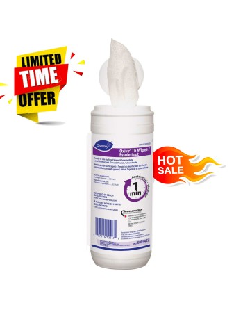 DIVERSEY 5995422 Oxivir® TB Wipes 7X8" - 12 Tubs, 60 Sheets Per Tub, Sold by Case of 12 Tubs - [DefendUse.com] - 5995422 - Oxivi
