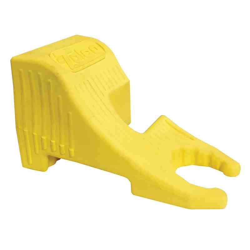 TOLCO 280173 Super Door Stop, 4" Height, 2.25   Width, Yellow (Pack of 6) - [Cleaning Supplies Canada Discounts] -  - [DefendUse