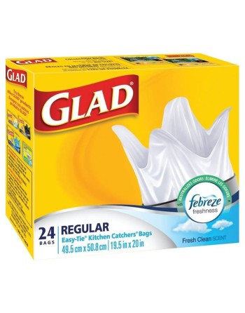Glad 30226 Kitchen Regular Garbage Bag, 24 Ct, Case of 24 - [Cleaning Supplies Canada Discounts] - 30226 - [DefendUse.com]