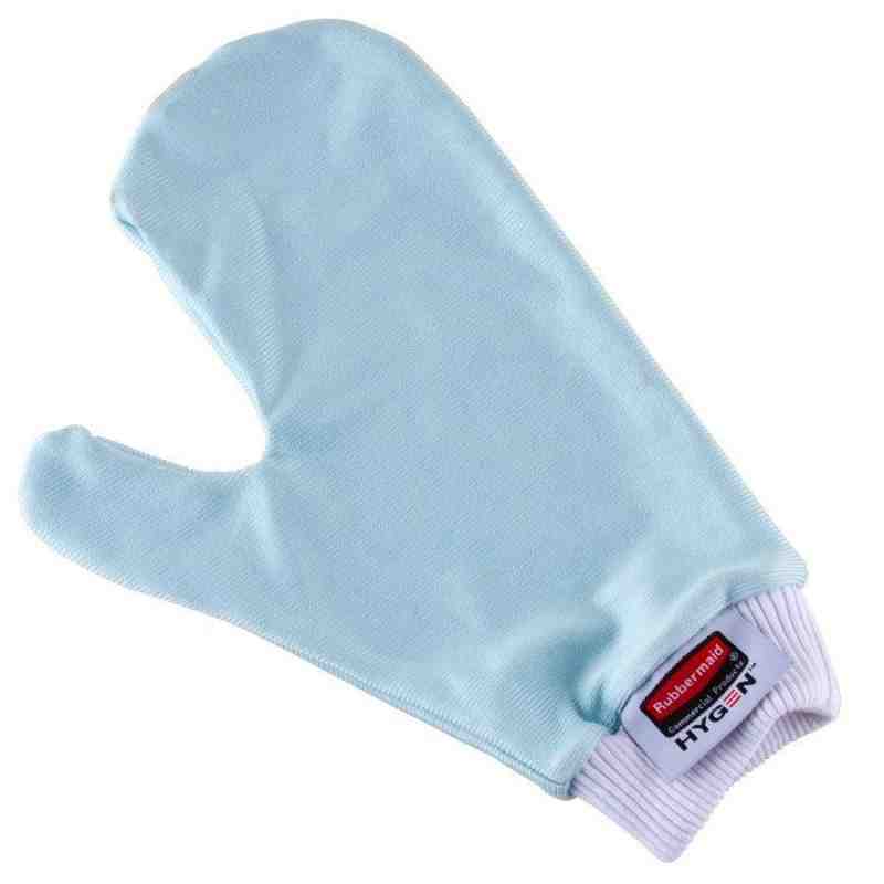 RUBBERMAID FGQ65100BL00  Microfibre Hygen™ Mitts, Microfibre w/Thumb - Blue - [DefendUse.com] - FGQ65100BL00 - Microfiber Mitt