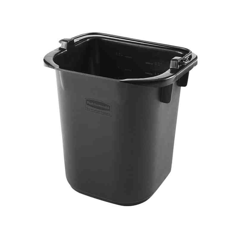 Rubbermaid 1857378 5 Qt. Black Heavy Duty Pail, Sanitizing Pails 5qt - Black - [Cleaning Supplies Canada Discounts] - 1857378 - 