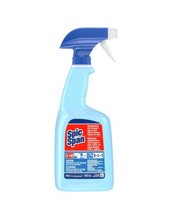 Spic & Span 56100-00639 Disinfecting All Purpose Spray & Glass Cleaner, Ready To Use, Case of 8/945ml - [DefendUse.com] - 56100-