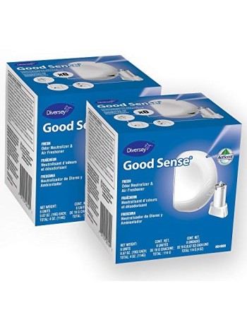Diversey 04808 Good Sense Automatic Spray, Odor Neutralizer and Air Freshener, 12 x 19 gal/0.67 oz. Cartridges, Orchard Breeze -