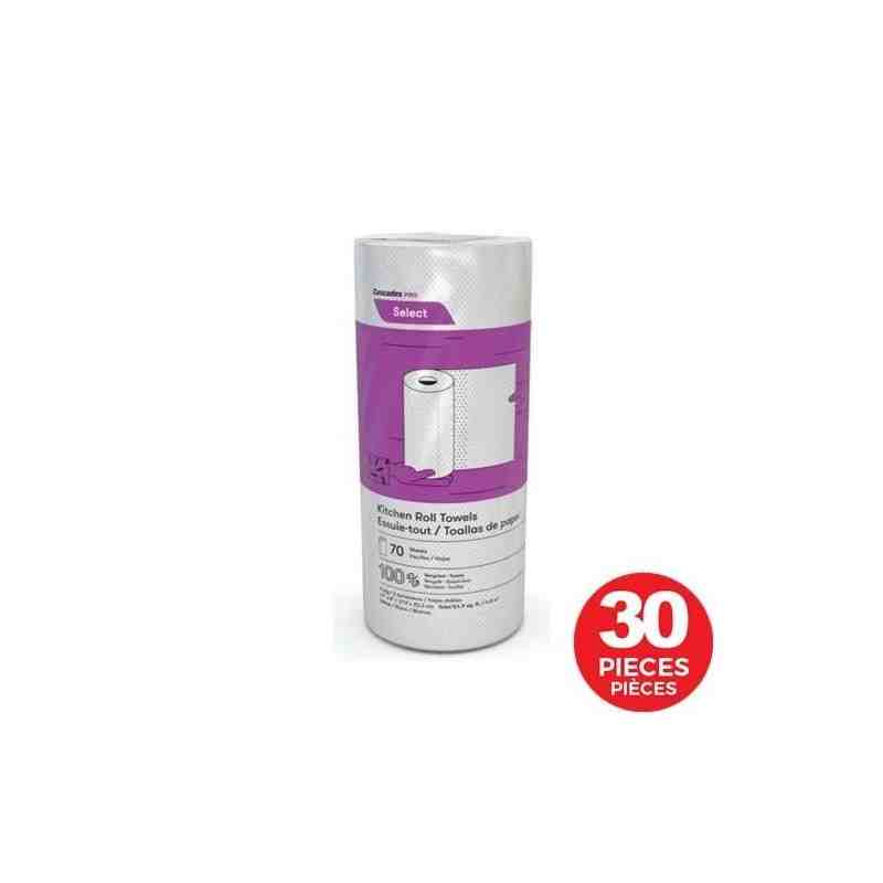 CASCADES  Pro Select™ Kitchen Towel Roll, Ply: 2 Sheets/Roll: 70 Sheet, Case of 30 - [DefendUse.com] - K070 - Cascades Tissue Gr