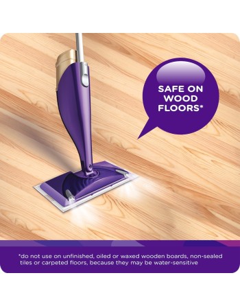 Swiffer WetJet Antibacterial Floor Cleaner with Febreze Fresh Scent, Citrus & Light 1.25L, 4/Case - [DefendUse.com] - 37000-7781