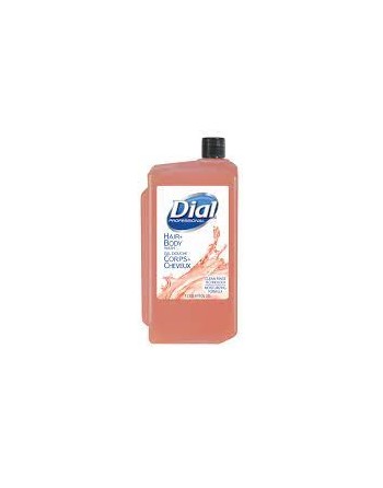 Dial Corporation 2340004029 Hair & Body Wash, 1 Liter, 8/cs (80 cs/plt) - [DefendUse.com] - 2340004029 - Sanitary Hair & Body Wa