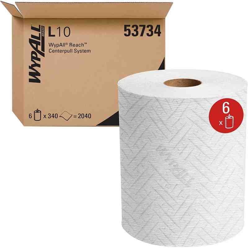 WypAll REACH™ L10 Light Cleaning Towels (53734), 340 sheets/Roll, 6 Rolls/Case, 2040 Sheets/Case - [DefendUse.com] - 53734 - Wal