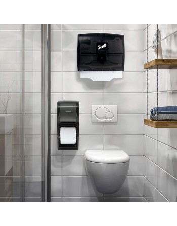 Kimberly Clark SCOTT 09506 Smoke Grey Personal Seats Toilet Seat Cover Dispenser - [DefendUse.com] - 09506 - Scott®