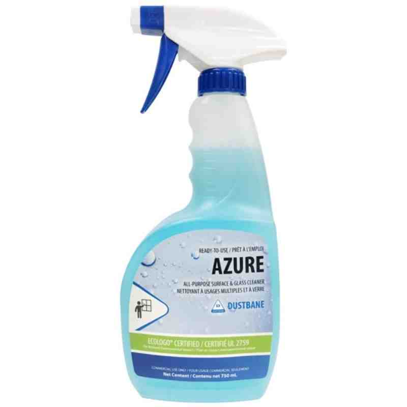 DUSTBANE 50202 Azure Window & Glass Cleaner, Trigger Bottle Container Size: 750 ml, Case of 12 - [DefendUse.com] - 50202 - Glass