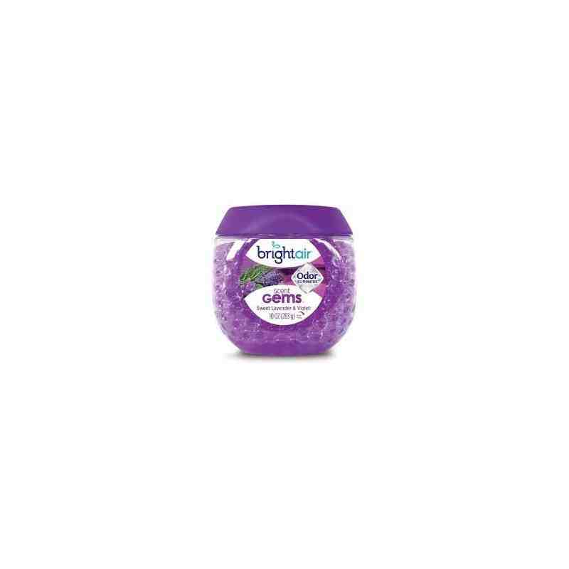 Bright Air® Scent Gems™ Air Freshener, 10 oz, Sweet Lavender & Violet, Case of 6 - [DefendUse.com] - 900426 - Bright Air