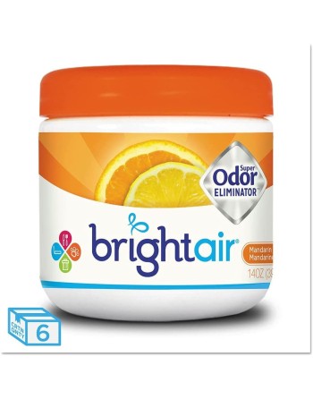 Bright Air 900013 Super Odor Eliminator Mandarin Orange140Z, Case Of 6 - [DefendUse.com] - 900013 - Bright Air