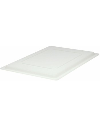 Rubbermaid FG652300WHT White Lid for 12, 18, 22 Qt. Square Food Storage Containers - [DefendUse.com] - FG652300WHT - Totes / Bin