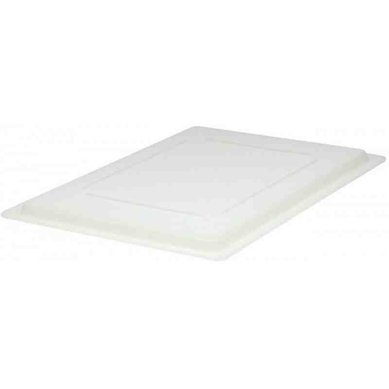 Rubbermaid FG652300WHT White Lid for 12, 18, 22 Qt. Square Food Storage Containers - [DefendUse.com] - FG652300WHT - Totes / Bin