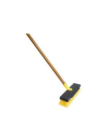 Rubbermaid  1880161 12-in Poly Fiber Stiff Deck Brush - [DefendUse.com] - 1880161 - Brushes