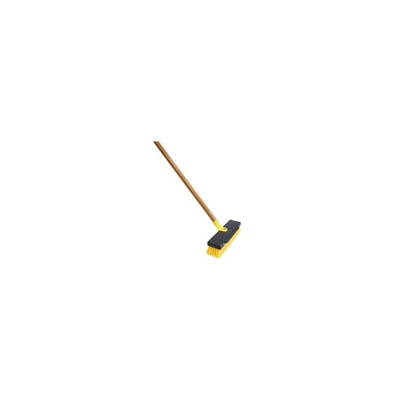 Rubbermaid  1880161 12-in Poly Fiber Stiff Deck Brush - [DefendUse.com] - 1880161 - Brushes