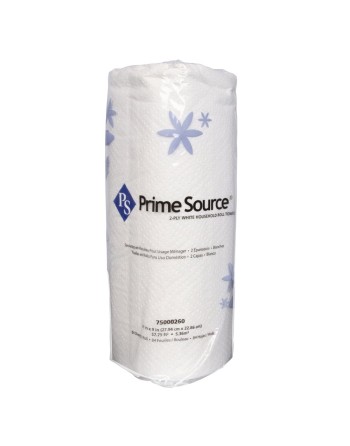 PRIME SOURCE Kitchen Towel, 2 Ply, Case of 30 - [DefendUse.com] - 75000260 - Kitchen Towel Rolls
