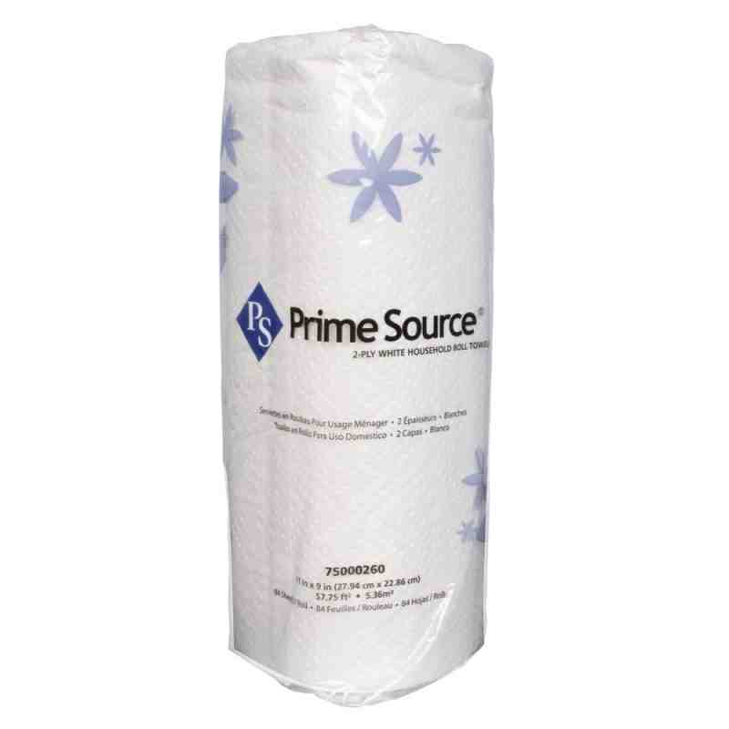 PRIME SOURCE Kitchen Towel, 2 Ply, Case of 30 - [DefendUse.com] - 75000260 - Kitchen Towel Rolls