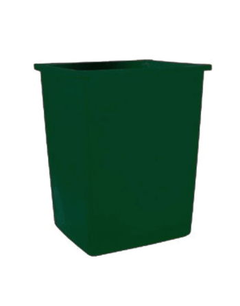 Rubbermaid FG256B06DGRN Glutton Recyling Container 56G - Green - [DefendUse.com] - FG256B06DGRN - Recycling Containers