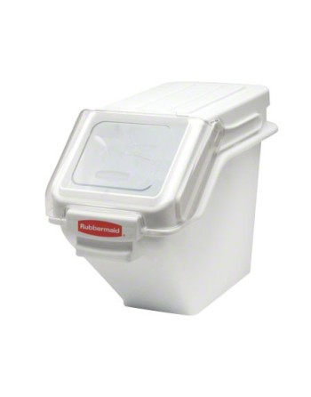 Rubbermaid FG9G5700WHT ProSave 6.3 Gallon / 100 Cup White Shelf Ingredient Storage Bin - [DefendUse.com] - FG9G5700WHT - Totes /