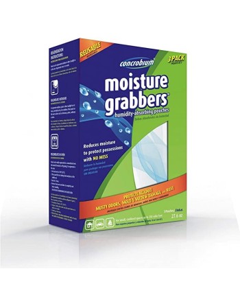 CONCROBIUM 7203276 Retail Moisture Grabber, Unscented, 3/Pk, Case of 6/260g - [DefendUse.com] - 7203276 - Concrobium