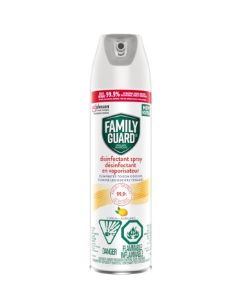 SC JOHNSON Family Guard Spray Disinfectant with Citrus Smell, 496-g, Case of 8 - [DefendUse.com] - 10062913001496 - FamilyGuard®
