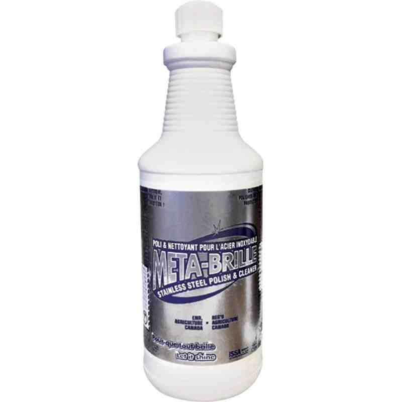 SAFEBLEND CHEMOTEC MEBRSWD  Meta-Brille Stainless Steel Polish Container Size: 950 ml, Case of 12 - [DefendUse.com] - MEBRSWD - 