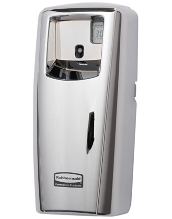 Rubbermaid 1793542 Standard Odor-Control Aerosol Dispenser, Dispenser with LCD Display, Chrome - [DefendUse.com] - 1793542 - Pas
