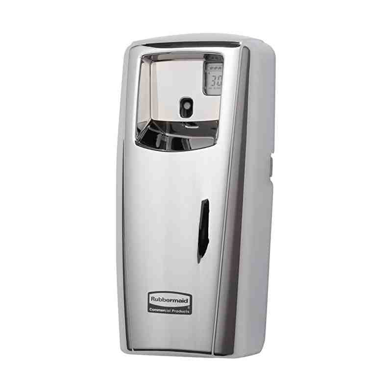 Rubbermaid 1793542 Standard Odor-Control Aerosol Dispenser, Dispenser with LCD Display, Chrome - [DefendUse.com] - 1793542 - Pas