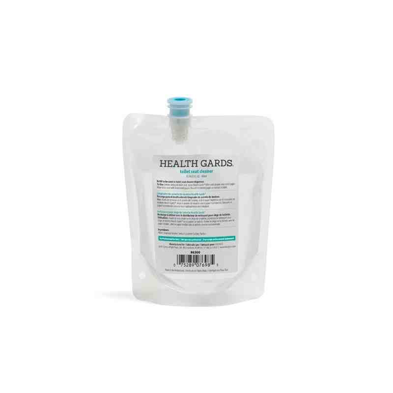 HOSPECO Health Gards 300 ml Pouches Toilet Seat Cleaner Sanitizer (6 Per Box) 300ml Pouch, Case: 6 - [DefendUse.com] - 86300 - T
