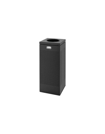 Rubbermaid FGSC10ERBTBK 10-gal Indoor Decorative Trash Can - Metal, Black - [DefendUse.com] - FGSC10ERBTBK - Decorative Refuse
