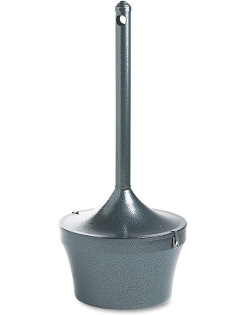 Rubbermaid R1639EHBZ Aladdin Station 'Smoking Round Steel, 4.5 L Brnze - [DefendUse.com] - R1639EHBZ - Smoking/Cigarette Recepta