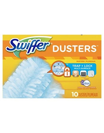 Swiffer Dusters Disposable Cleaning Dusters Refills, Febreze Lavender Vanilla, Case of 4/10 - [DefendUse.com] - 037000166979 - S