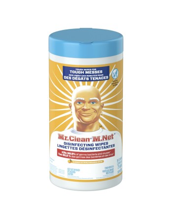 Mr. Clean Disinfecting Wipes, Citrus Scent, Package of 75 Wipes, Case of 6 - [DefendUse.com] - 10056100085758 - Mr.Clean