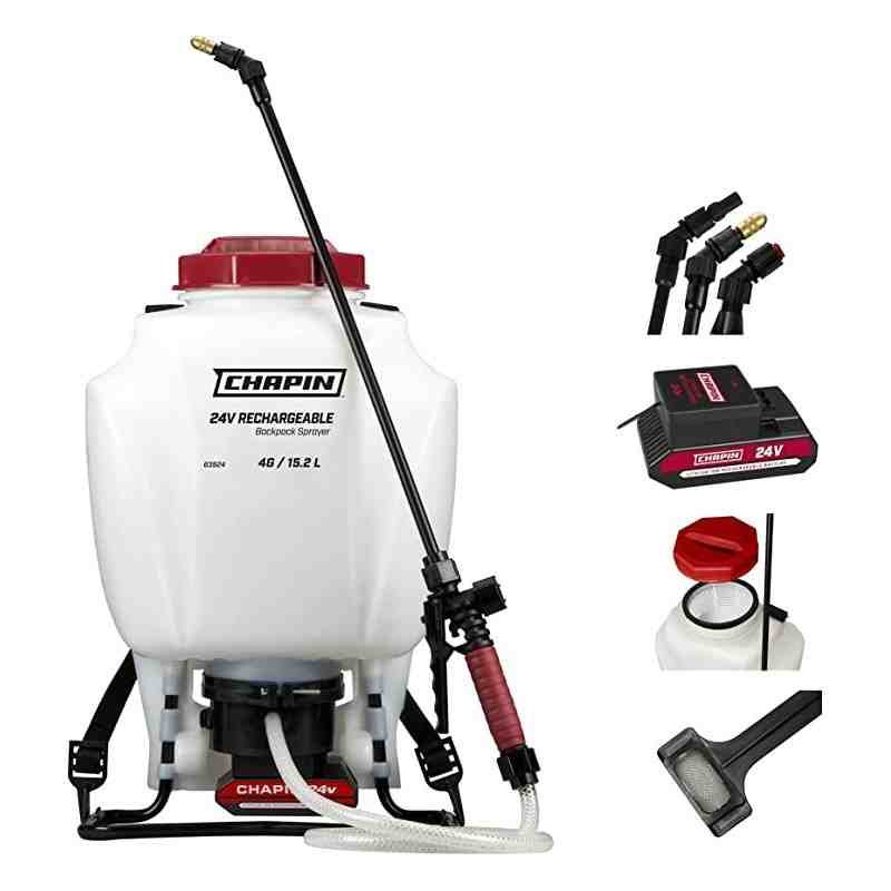CHAPIN 63924: 4-Gallon (15-Liter) 24 V Battery Backpack Sprayer, Wide Mouth - [DefendUse.com] - 63924 - Chapin Sprayers