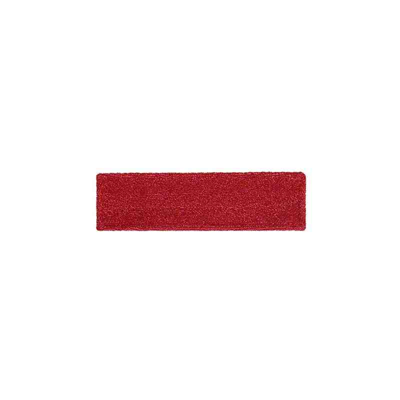 Rubbermaid 2132423 Microfiber Flat Mop Pad, Red, Case of 12 - [DefendUse.com] - 2132423 - Microfiber Wet Floor Pads