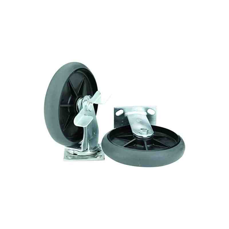 Rubbermaid 1878364 Executive Series 8-Inch Quiet Caster Wheel Kit, Housekeeping Carts - [DefendUse.com] - 1878364 - Wheels