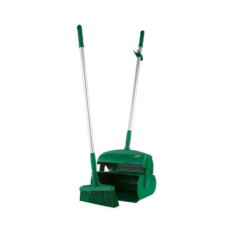 Vikan 56612 Dustpan Set with Broom, Closed, 370 mm, Green - [DefendUse.com] -  - Remco Commercial Cleaning