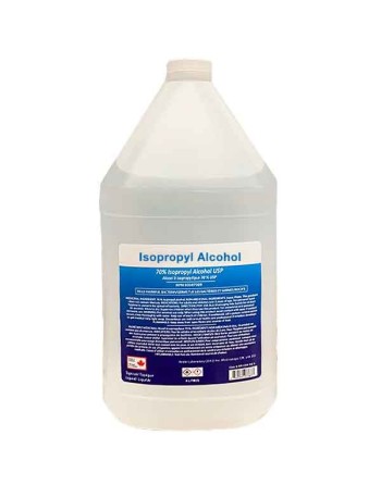 ISO70-4L Isopropyl Rubbing Alcohol 70%, Topical Antiseptic, Made in Canada, 4L Jug - [DefendUse.com] - ISO70-4L-TS - Isopropyl A