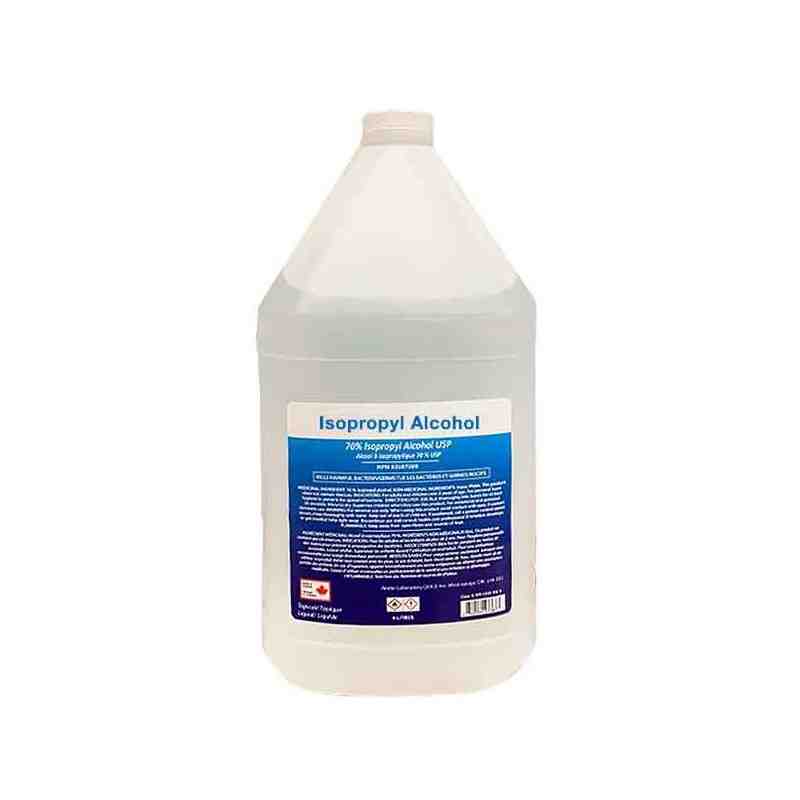 ISO70-4L Isopropyl Rubbing Alcohol 70%, Topical Antiseptic, Made in Canada, 4L Jug - [DefendUse.com] - ISO70-4L-TS - Isopropyl A