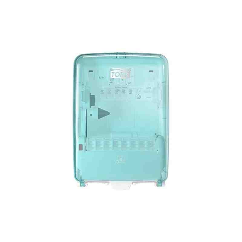 Tork 651220 Wall Mounted Paper Towel Dispenser, White & Turquoise W6, Waterproof, Performance Range - [DefendUse.com] - 651220 -