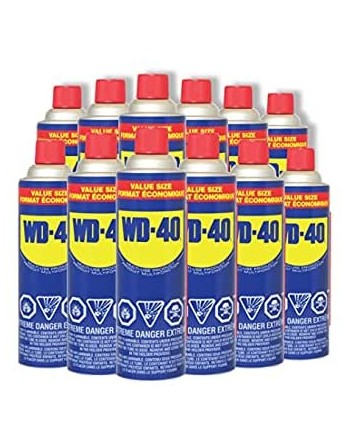 WD-40 01103 Multi-Use Product 411g Can, Case of 12 - [DefendUse.com] - 01103 - WD-40