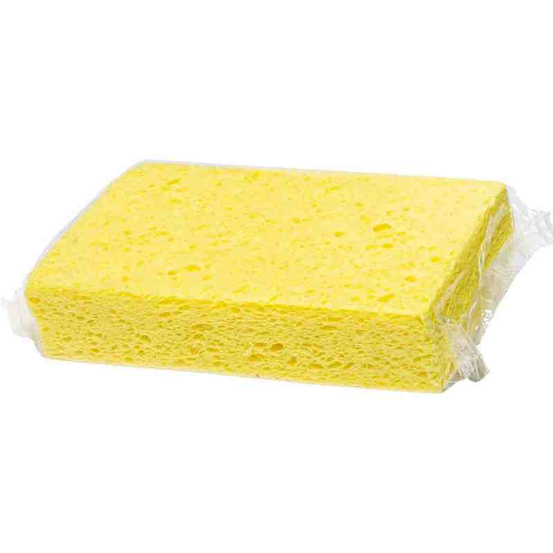 Cellulose Sponges, 6'' x 3.5" x 1", Dishwashing, Pack of 50 - [DefendUse.com] - 00661 - Sponges & Scour Pads