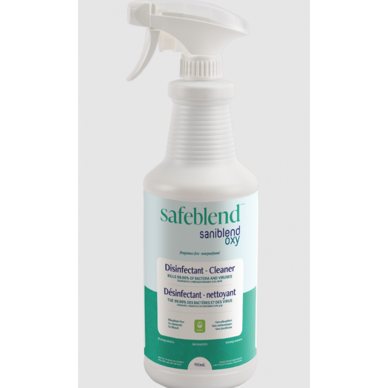 SAFEBLEND SRXPX0D OXY Peppermint Oil Disinfectant Cleaner, Jug, 950 mL, Case of 12 - [DefendUse.com] - SRXPX0D - Safeblend™ 