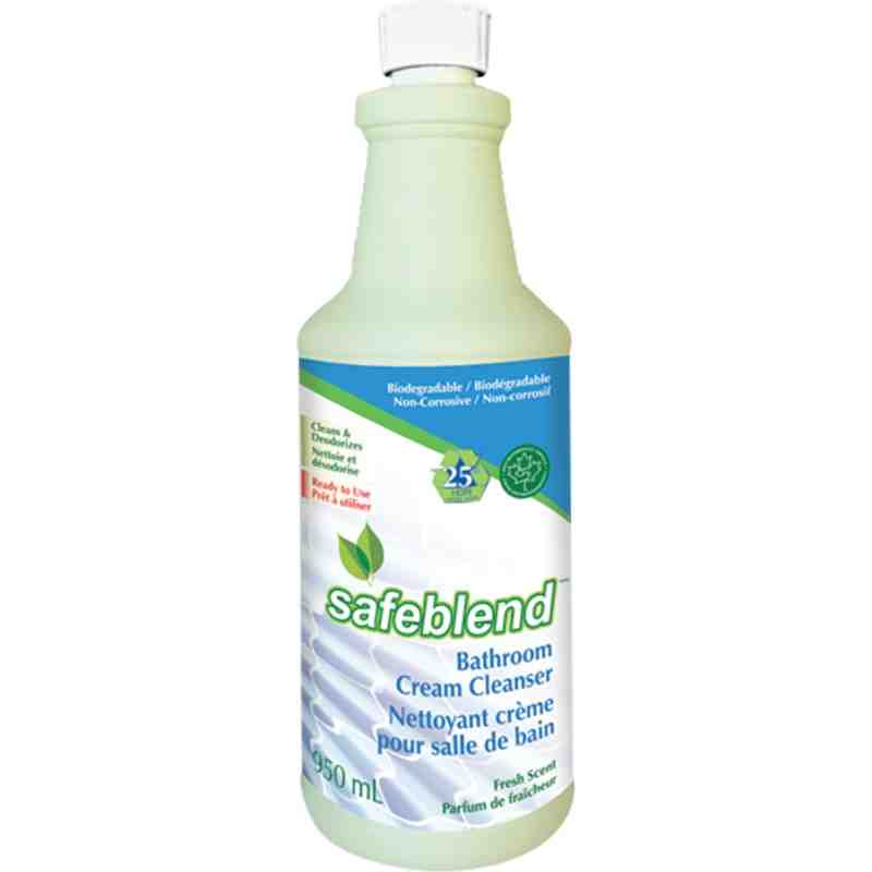 SAFEBLEND  Bathroom Cream Cleaner Container Size: 950 ml, Case of 12 - [DefendUse.com] - BLFRF0D - Safeblend™ 