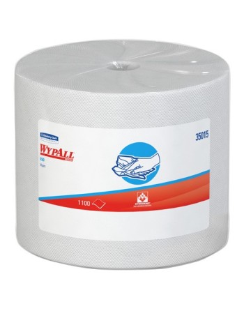 WypAll® 35015 X50 Cloth Jumbo Roll, 1-Ply, White, 1 Roll/Case, 1100 Sheets/Roll - [DefendUse.com] - 35015 - WypAll® Industrial P