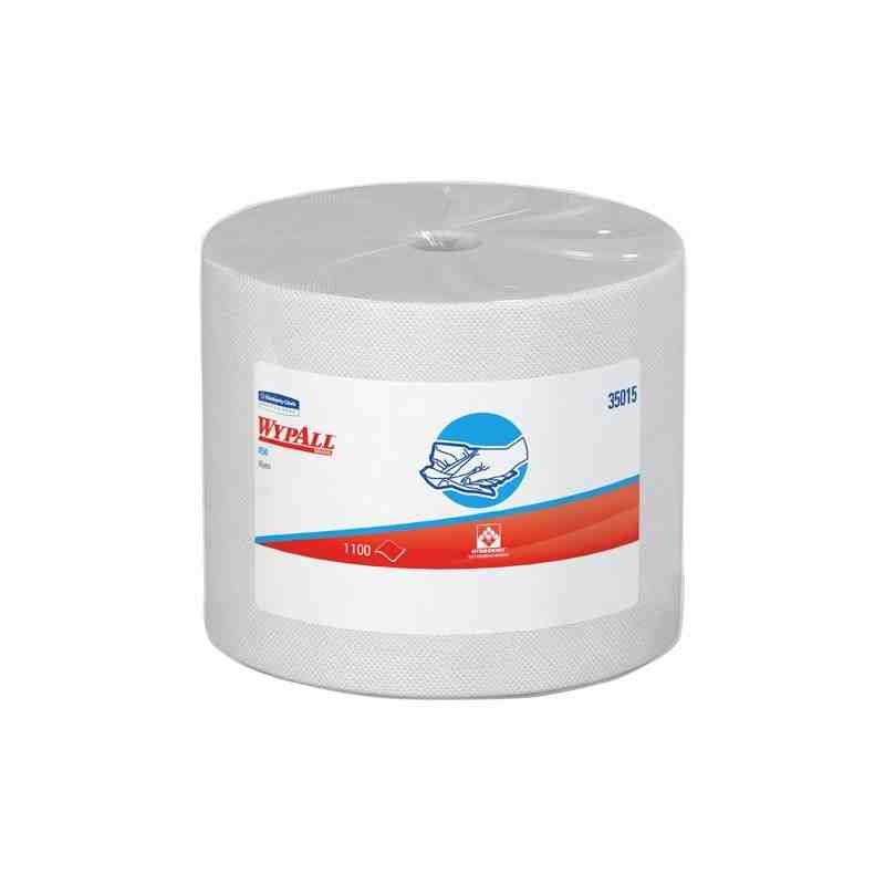 WypAll® 35015 X50 Cloth Jumbo Roll, 1-Ply, White, 1 Roll/Case, 1100 Sheets/Roll - [DefendUse.com] - 35015 - WypAll® Industrial P