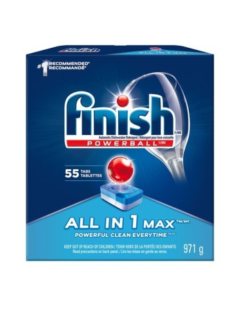 FINISH® Powerball® All In 1 Max Tabs, Dishwasher, Fresh Scent, Case of 4/55ct [CB367723] - [DefendUse.com] - 51700-36772 - Finis