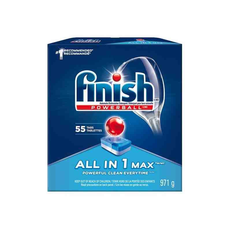 FINISH® Powerball® All In 1 Max Tabs, Dishwasher, Fresh Scent, Case of 4/55ct [CB367723] - [DefendUse.com] - 51700-36772 - Finis