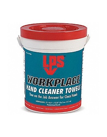 LPS, Workplace Hand Cleaner Towels, 72 Wipes, 10-1/2" x 12-1/4", Fragrance: Scented - [DefendUse.com] - C09200 - Hand Cleaner Wi